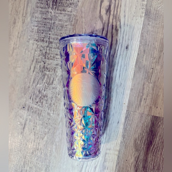 Starbucks Other - Iridescent Winter White Cold Cup Starbucks Christmas holiday bling venti